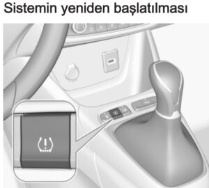 Opel Crossland lastik basıncı sıfırlama