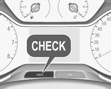 Opel Crossland CHECk işareti