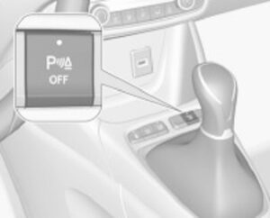 Opel Crossland park yardımı düğmesi